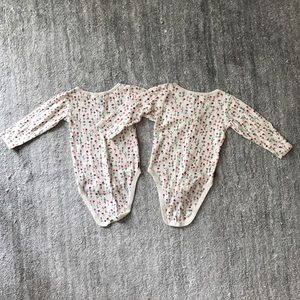 Perfect for twins - Tea Collection Floral Onesies